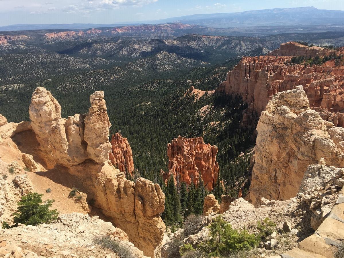 Aerial view from Bryce Canyon National Park.