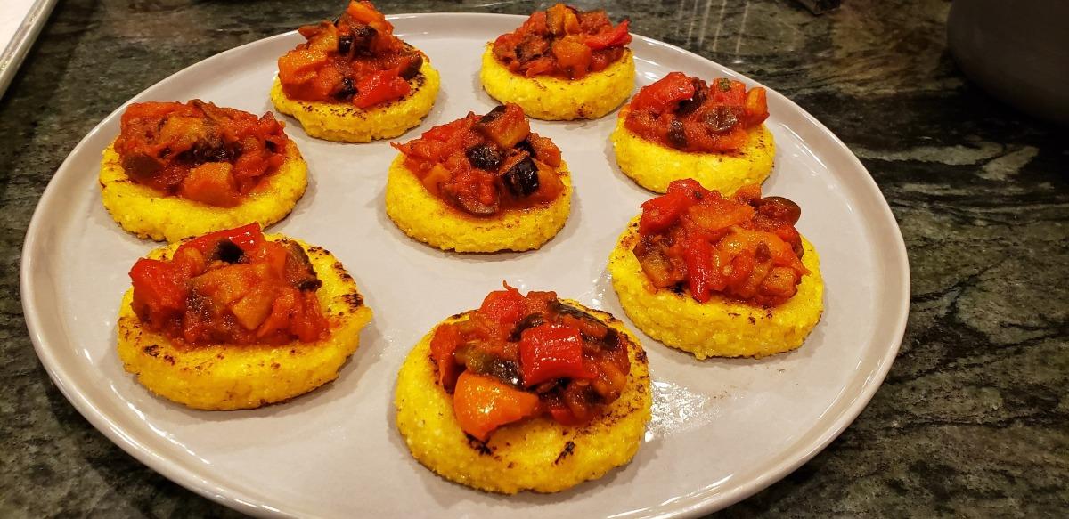 polenta bruschetta by private chef services