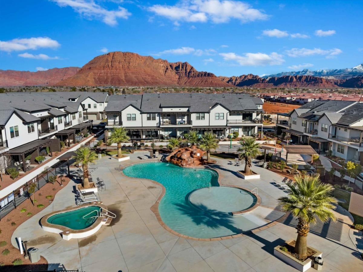 Ocotillo Springs community area aerial view